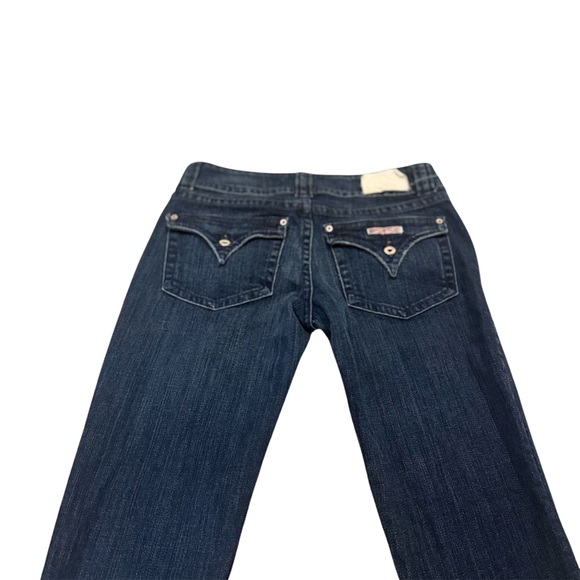 HUDSON Y2K Dark Blue Wash Low Rise Flare Bootcut Denim Jeans Women’s Size 30 - Picture 3 of 12